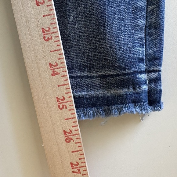 Silver Jeans‎ Co. Amy Skinny Jeans Girls 10 Denim Distressed Frayed Hem Blue - Picture 7 of 9